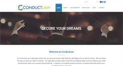 Desktop Screenshot of conductlaw.com