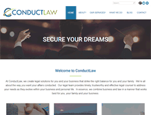 Tablet Screenshot of conductlaw.com